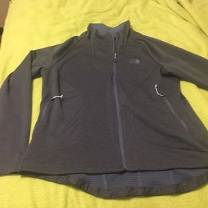 The Northface blue running jacket